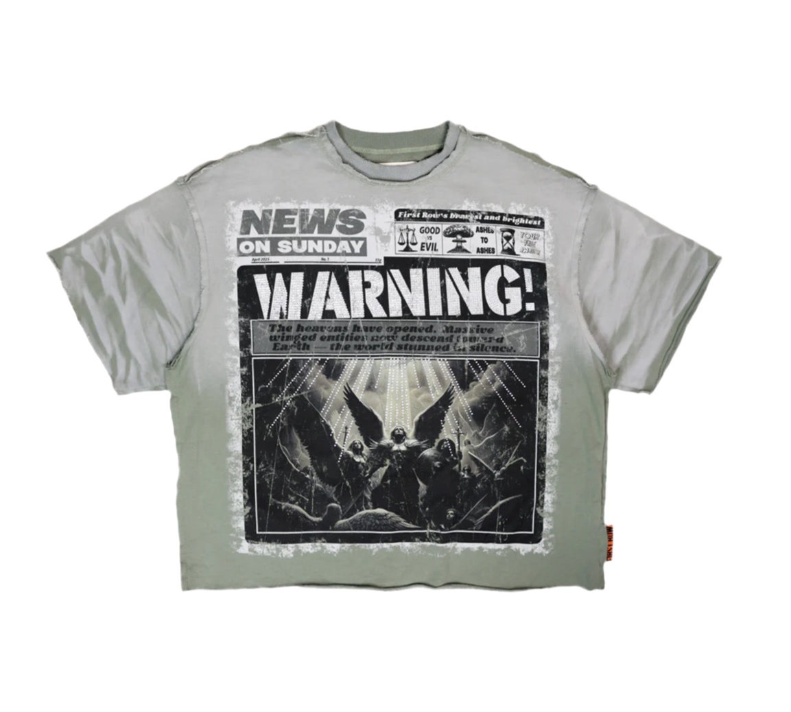 Warning From heaven First row tee