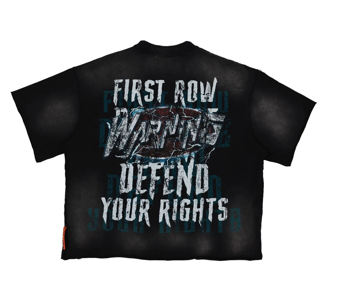 First Row Jaws Cropped tee