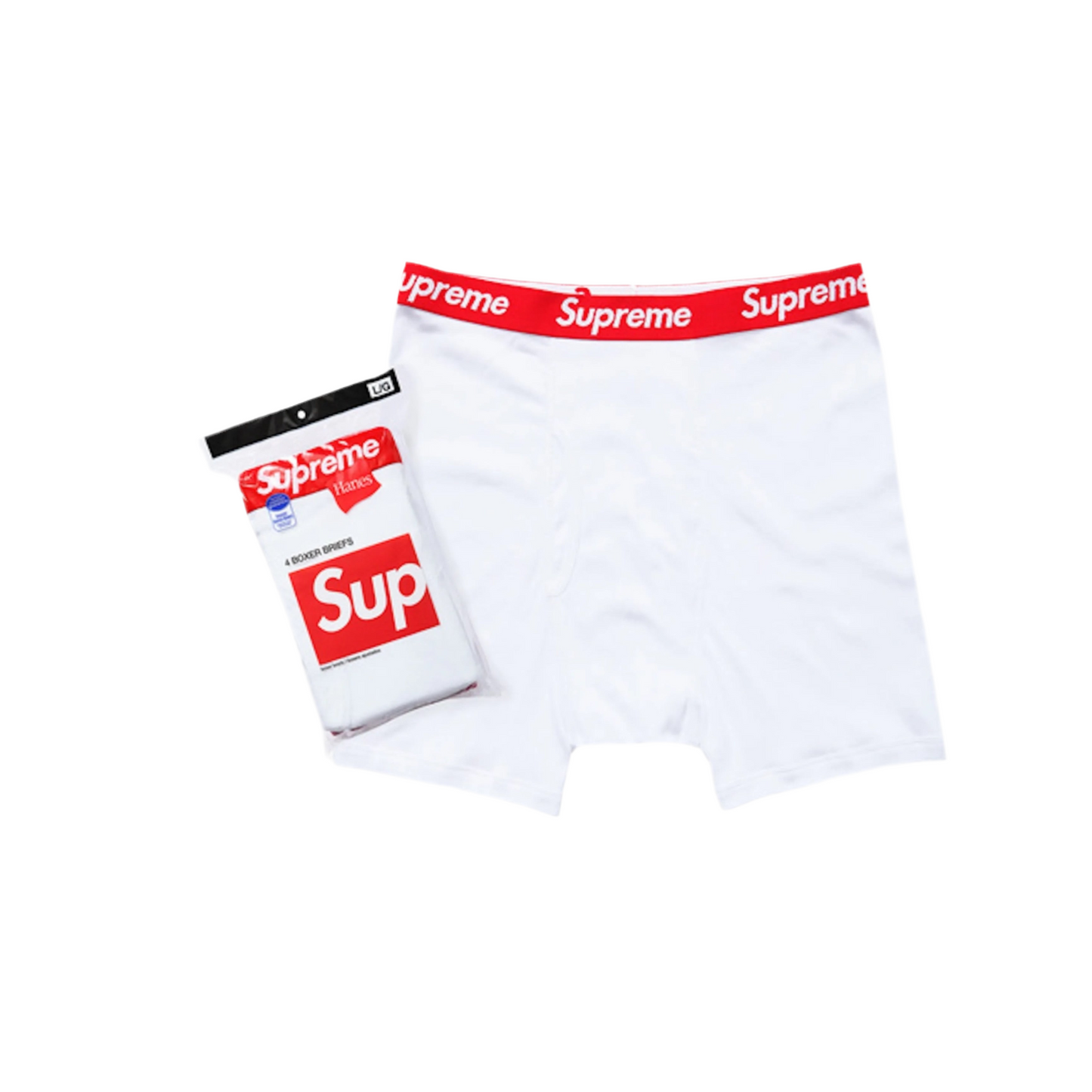 White Supreme Boxers