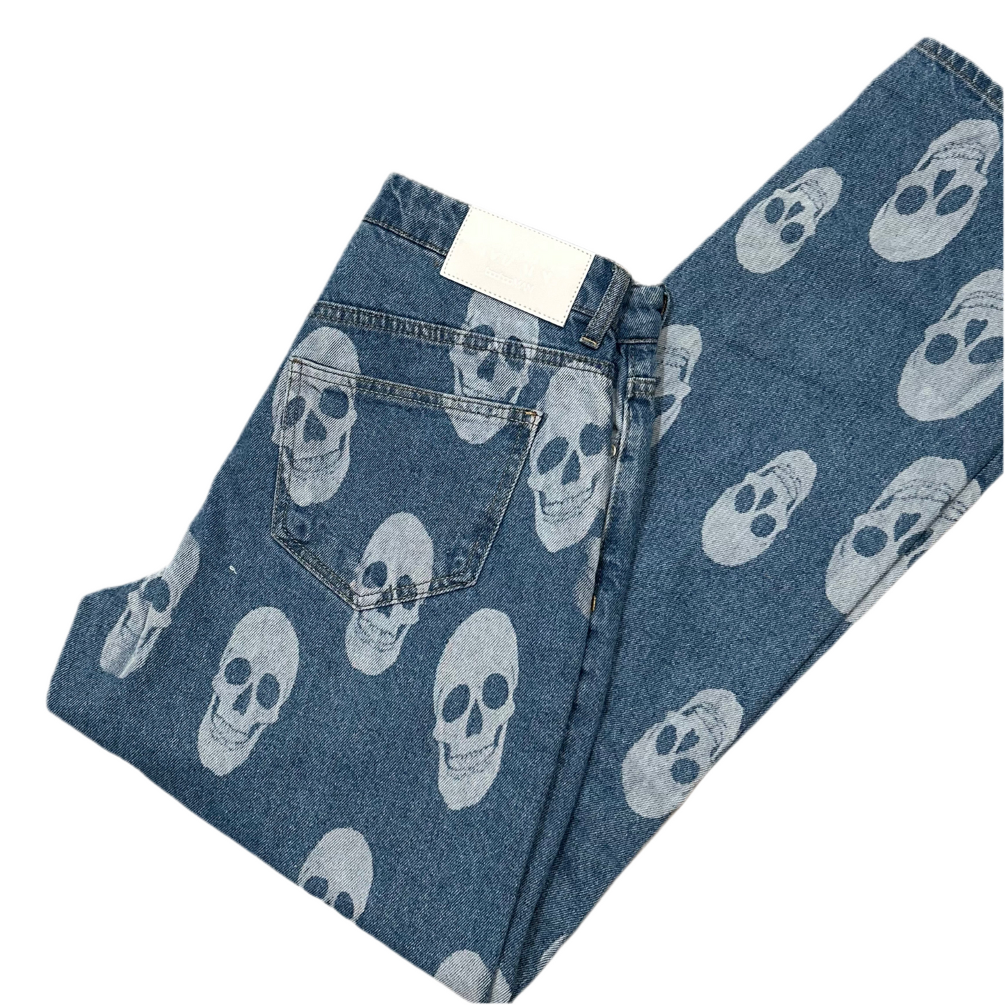 BoohooMan Flare Skull Denim jeans