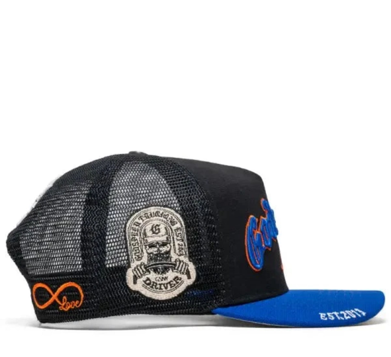 Godspeed 4ever trucker hat | black and blue