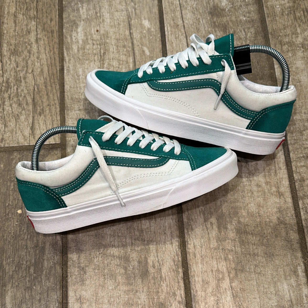 Vans Green & White