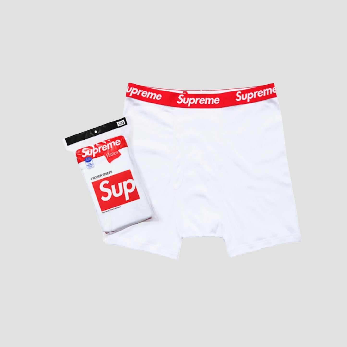 White Supreme Boxers