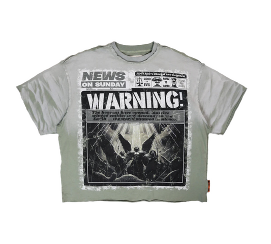 Warning From heaven First row tee