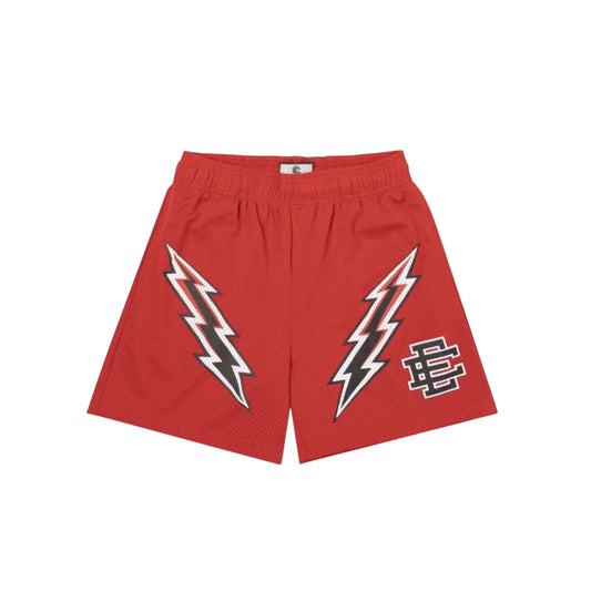Eric Emanuel Shorts - Red Bolt