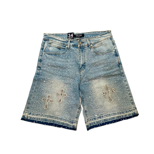 Cross Diamond Culture Denim Jorts